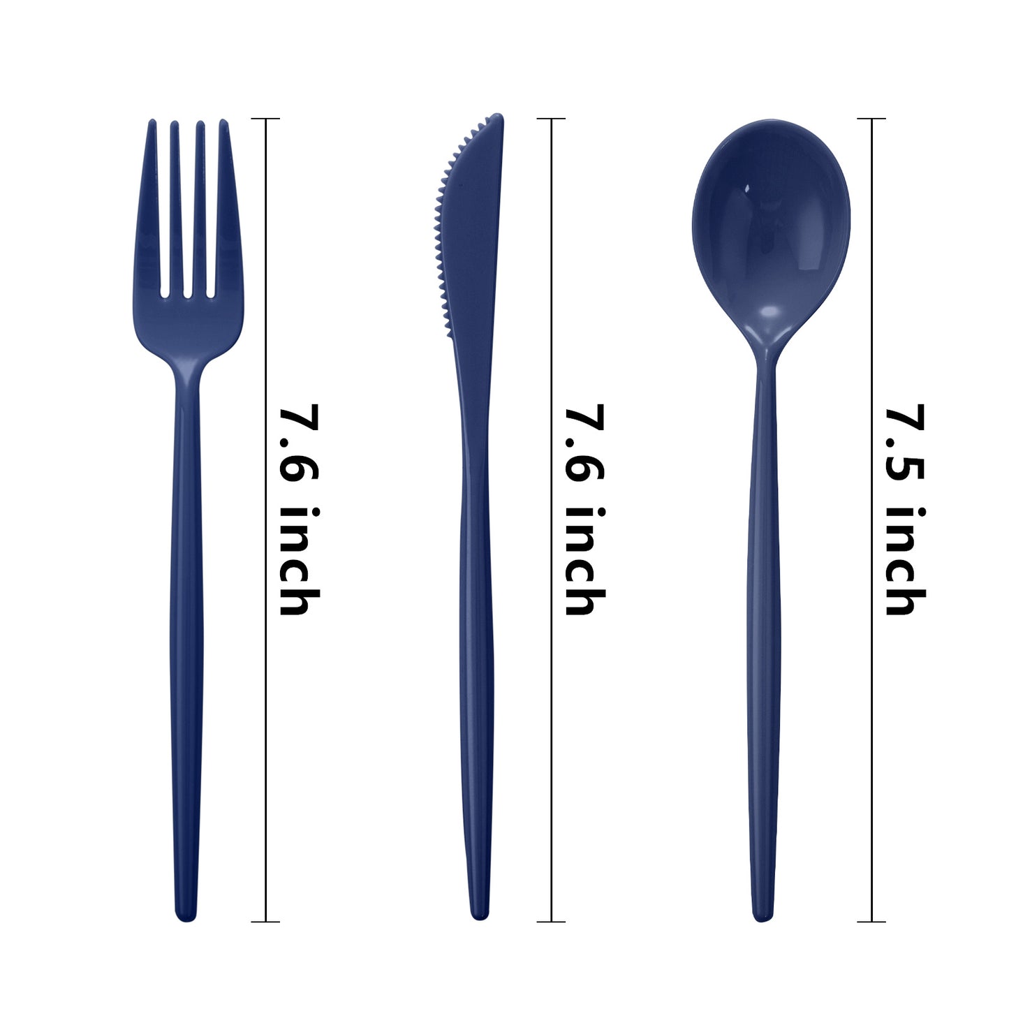 180pcs Blue Plastic Silverware Plastic Silverware Heavy Duty Blue Party Plastic Cutlery Blue Plastic Forks Include 60 Blue Forks,60 Blue Knvies,60 Blue Spoons for Wedding,Party or Daily Using