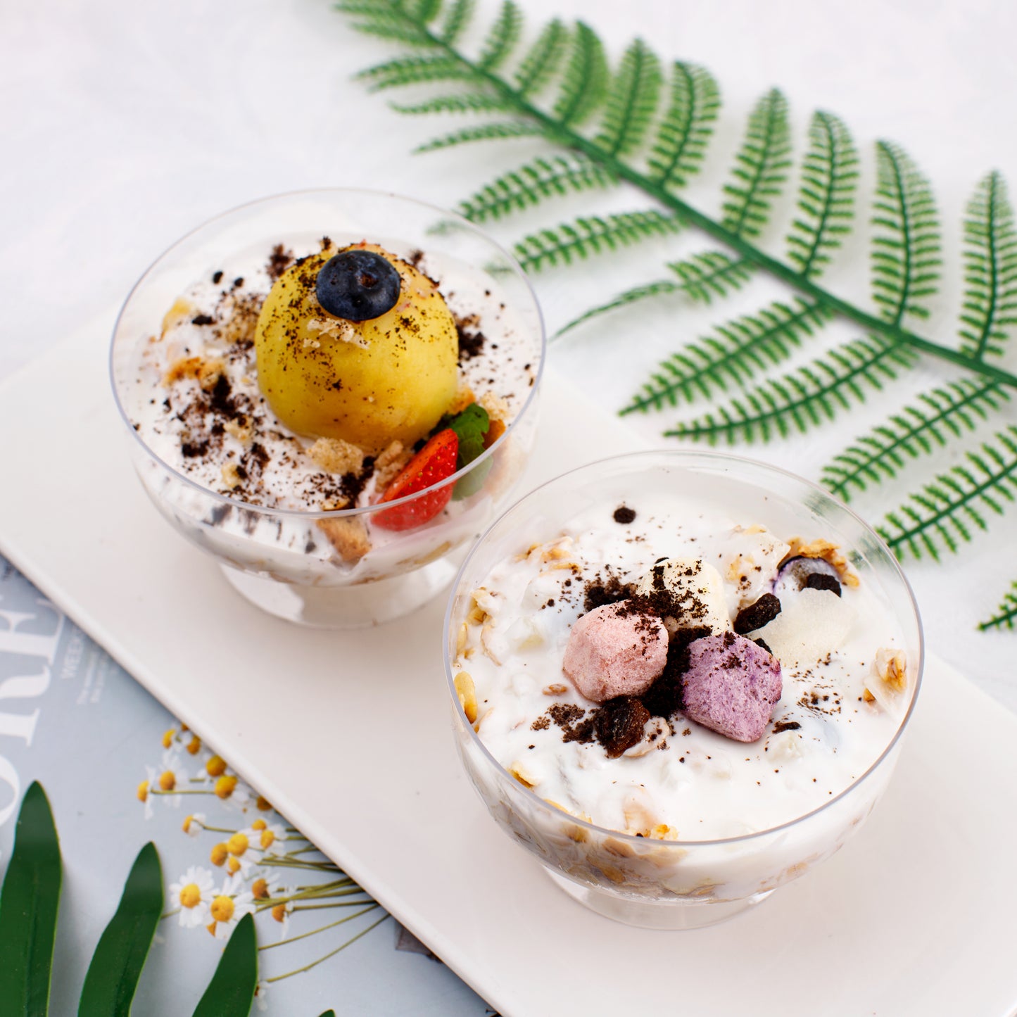 7oz Clear Dessert Cups,60 Pack Plastic Dessert Cups Serves 60 Guests,Ice Cream Cups Disposable,Clear Plastic Appetizer Cups Peferct for Desserts Cocktails Fruit Parfait Trifle Mousse Pudding