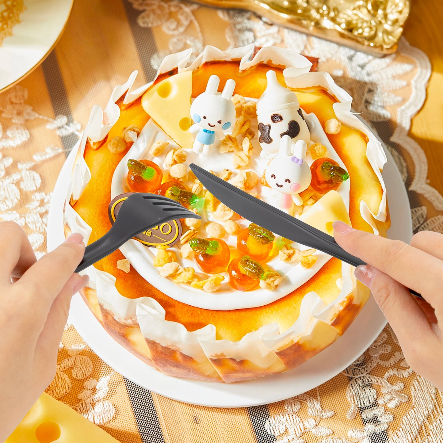 180pcs Plastic Silverware Heavy Duty Matt Black Silverware Set Plastic Reusable Wheat Straw Cutlery Set Wheat Straw Reusable Spoon Knife Forks Set Tableware Dishwasher Microwave Safe