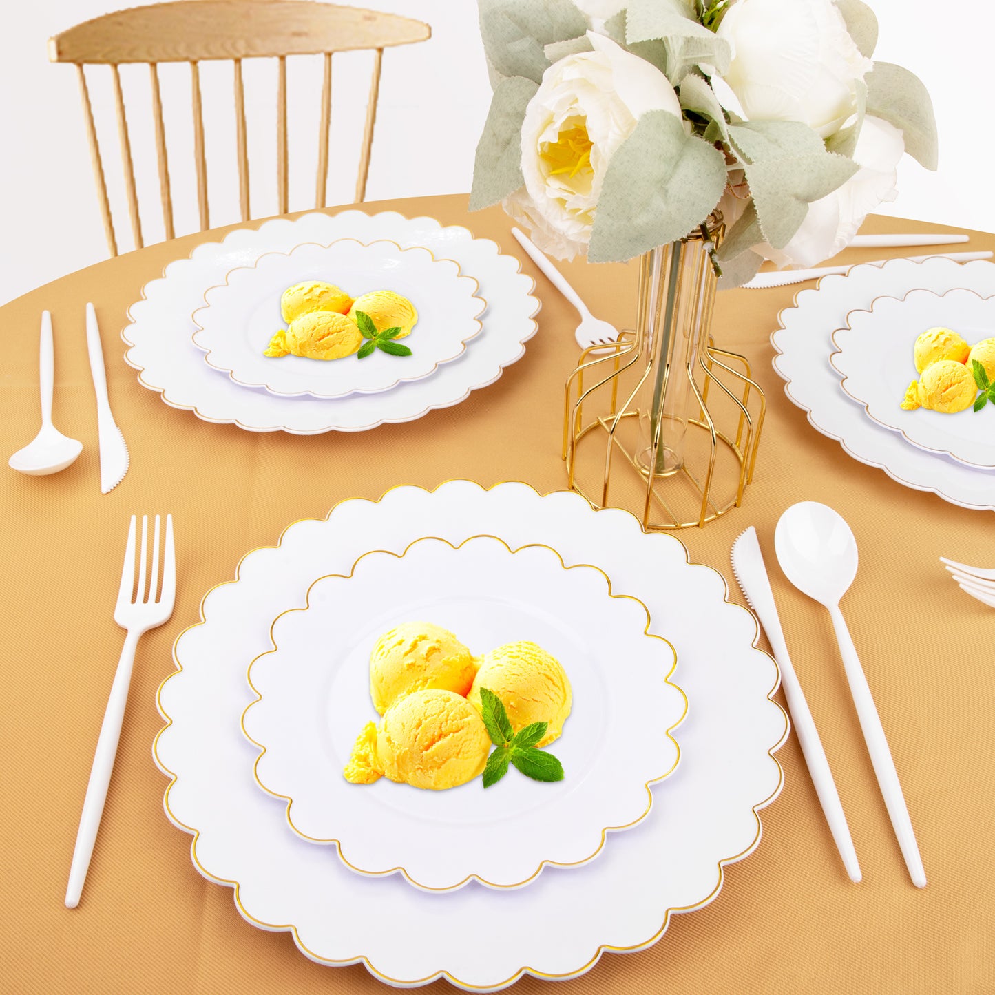 180pcs White Plastic Silverware Plastic Silverware Heavy Duty White Party Plastic Cutlery White Plastic Forks.Spoons,Knives