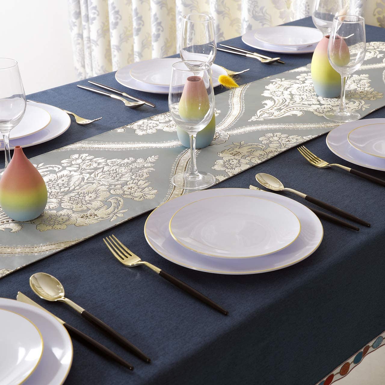 102pcs Gold Plastic Siverware,Gold Plastic Cutlery with Black Handle,Gold Plastic Flatware,Gold Forks and Spoons,34 Knives,34 Forks,34 Spoons,Great for Wedding, Party and Birthday